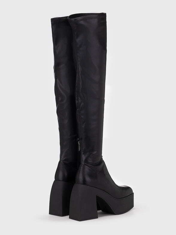 Black eco leather boots - 3