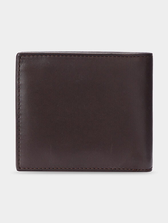 Leather wallet with logo print - 2