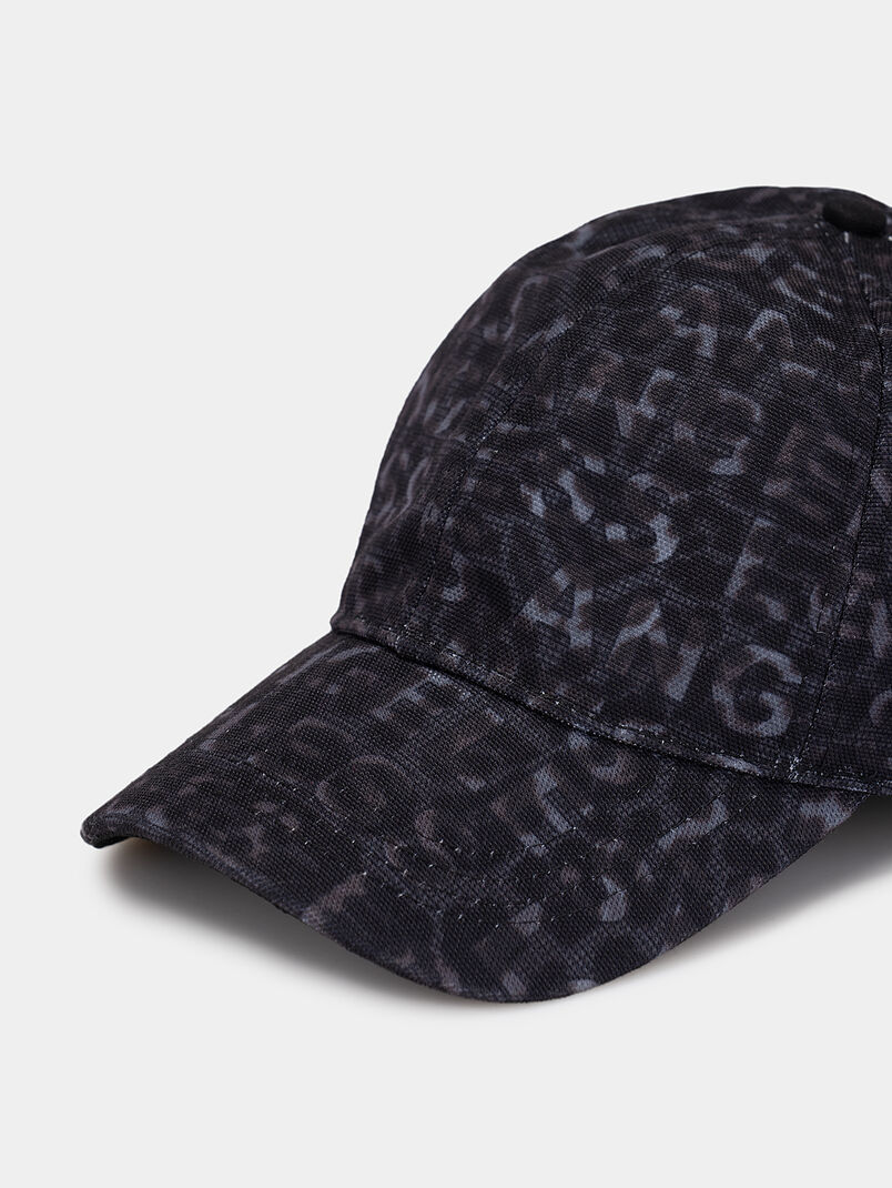 Cap with monogram logo print - 3