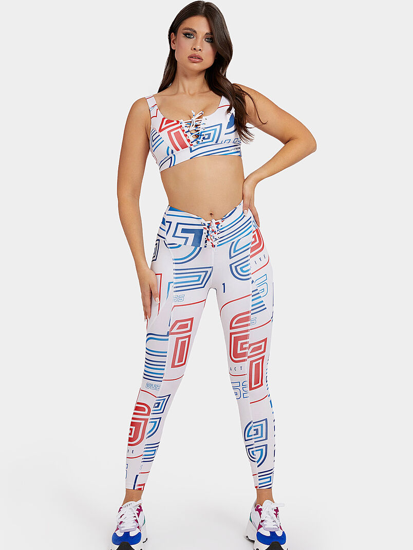 AGATHA leggings with multicolor print - 3