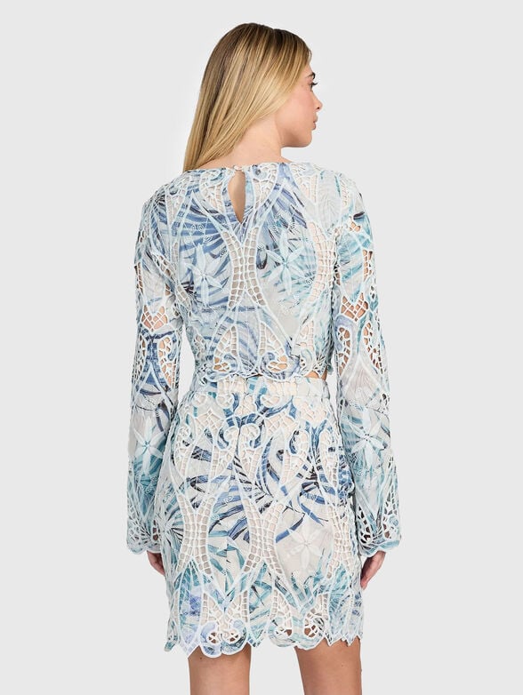 ANASTASIA floral embroidery blouse - 2