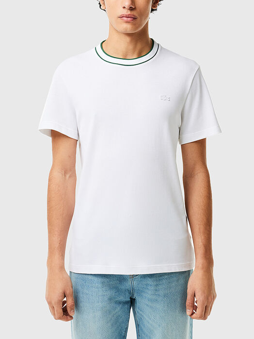 Black piqué T-shirt 