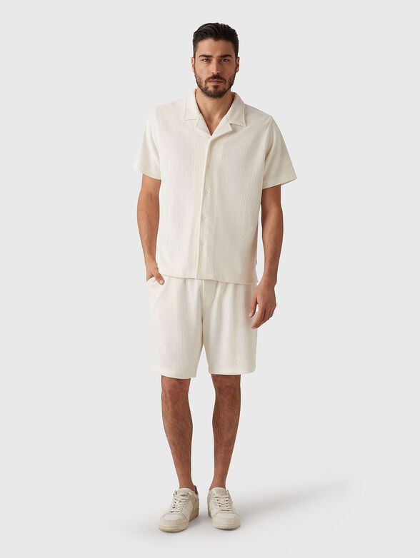 Textured short sleeve shirt  - 1