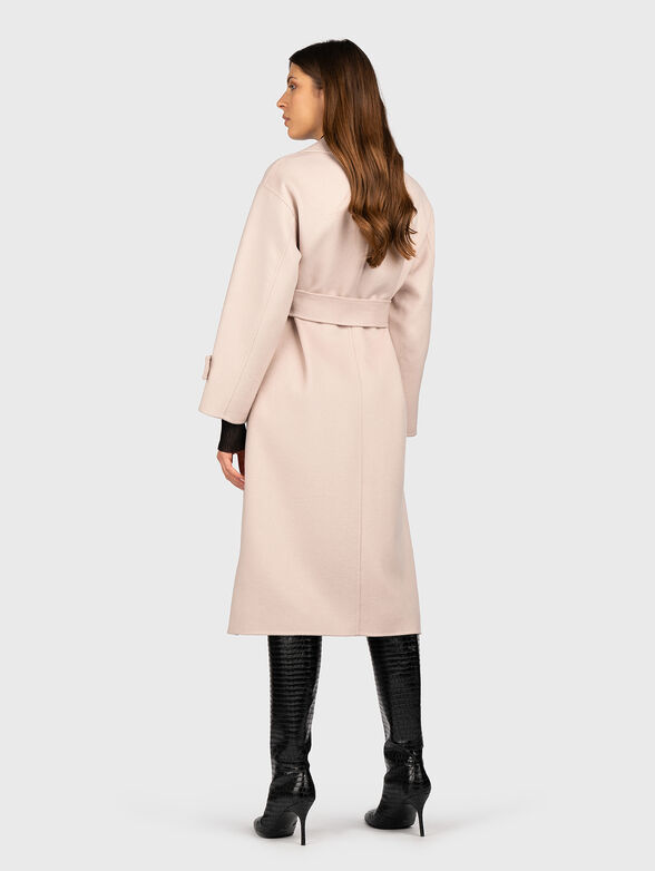 Belted wool blend coat - 2