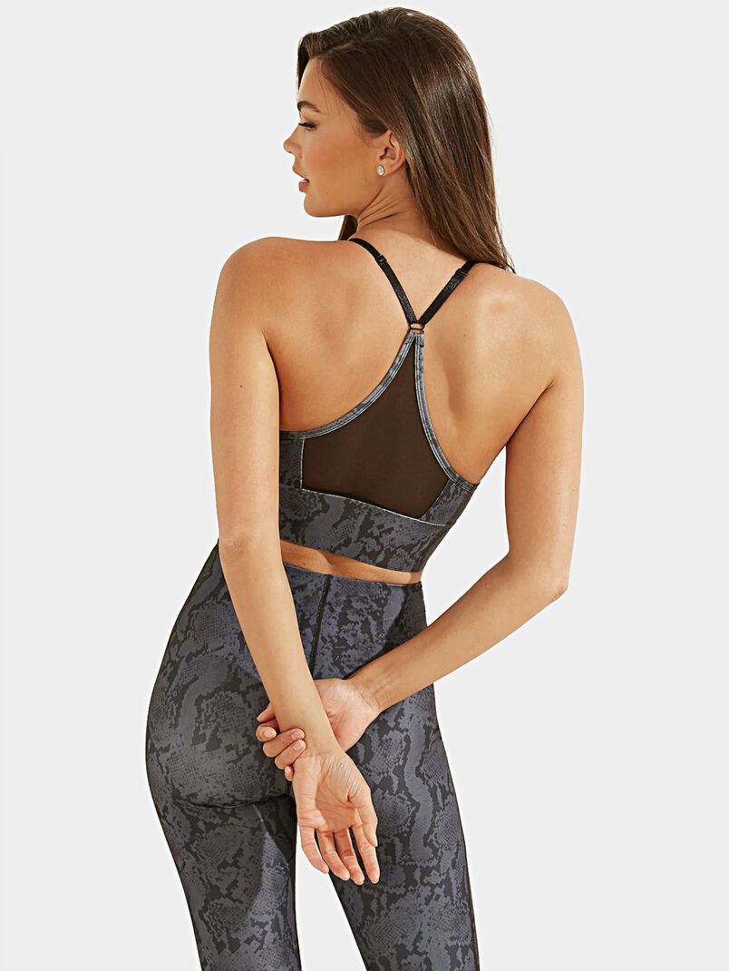 Sports bra with python print - 3