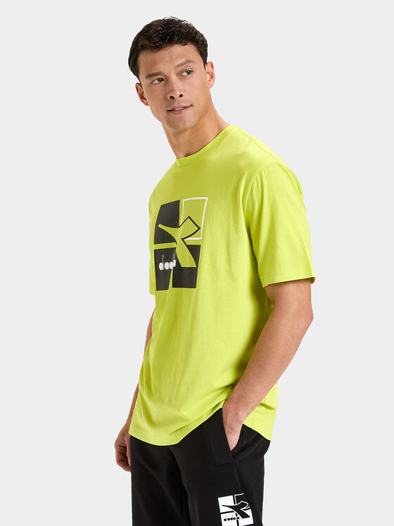 Cotton T-shirt with logo print - 1