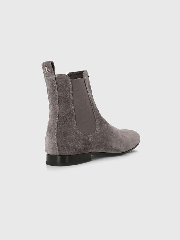 Suede boots in grey  - 3
