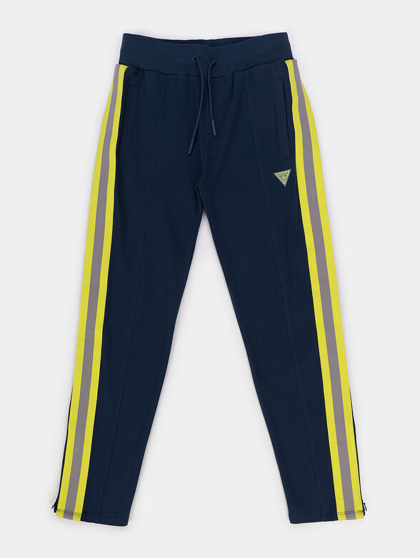 Sports pants with accent bands - 1