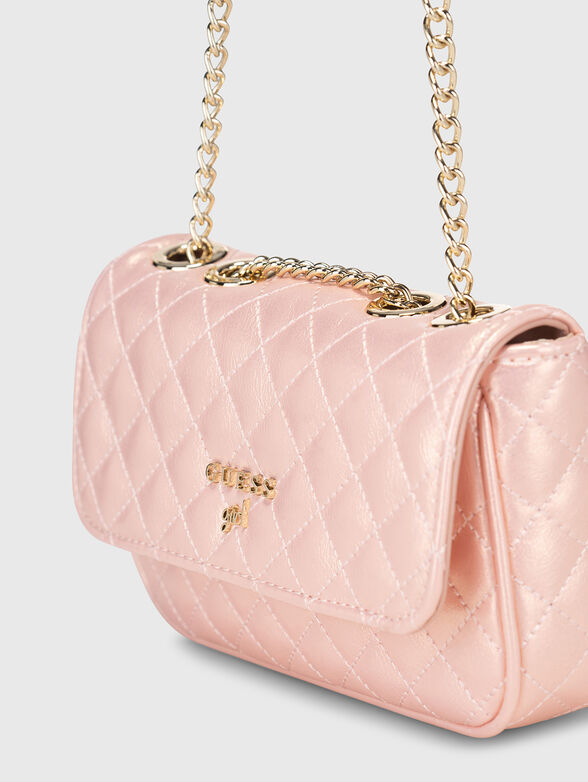 Quilted effect crossbody bag  - 5