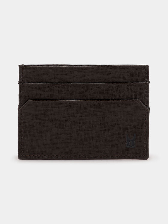 ARNO card holder in dark brown color - 1