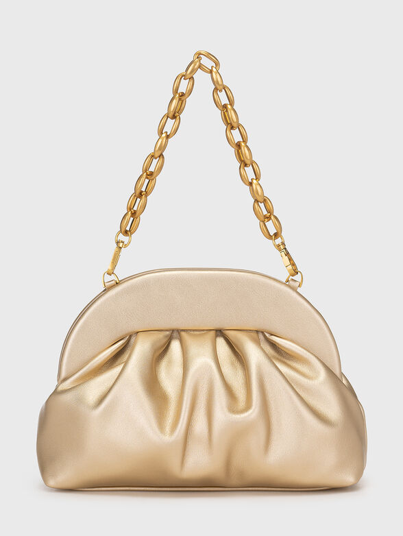 Black handbag with golden details - 3