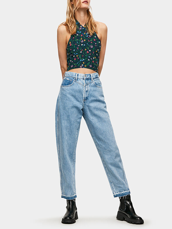 GEORGINA top with floral print - 1