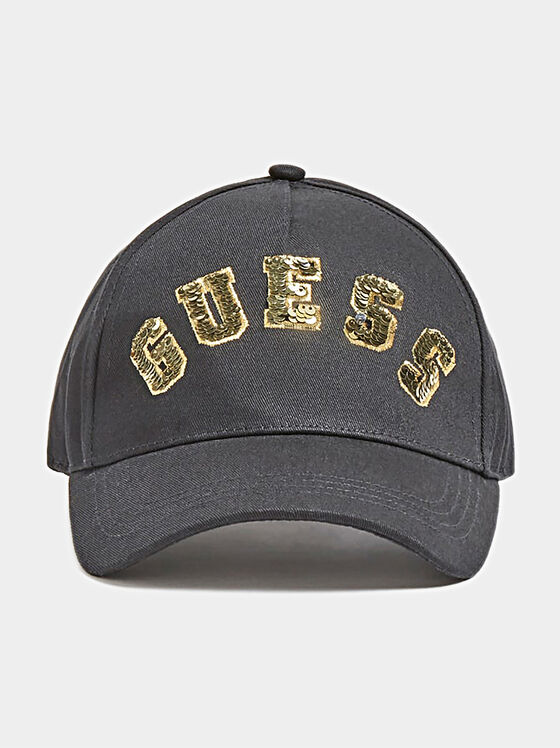 Black baseball cap with logo - 1