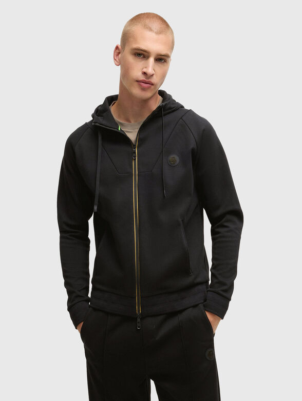 SAGGY hooded sweatshirt with logo - 1