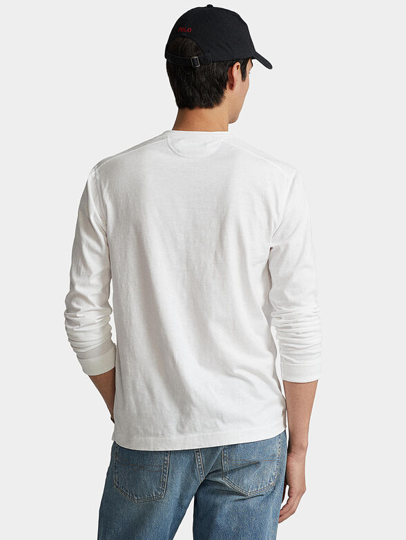 White blouse with long sleeve - 3