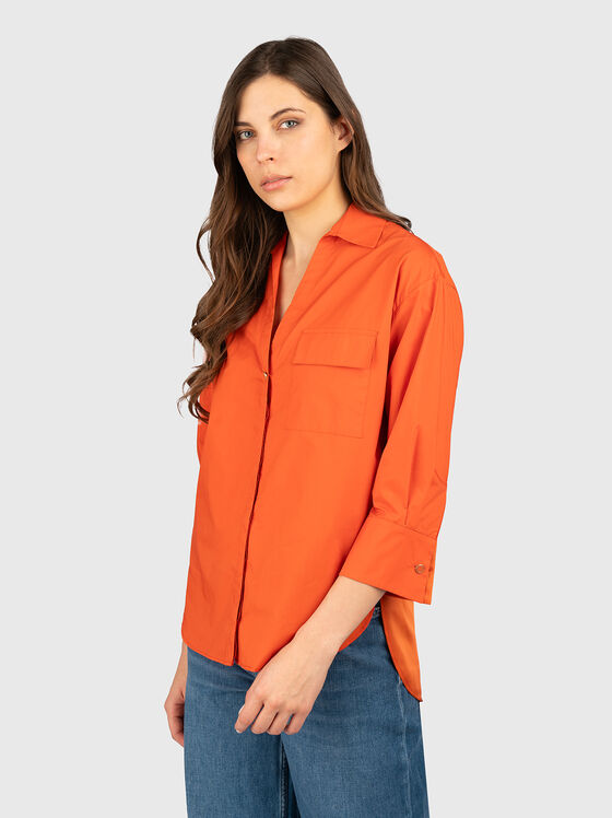Cotton shirt with pocket - 1