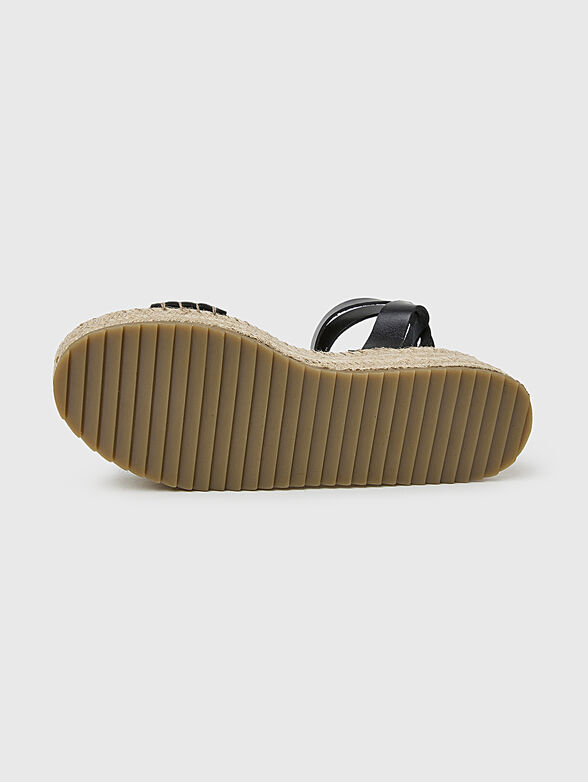 KATE BRAIDED sandals with leather details - 4