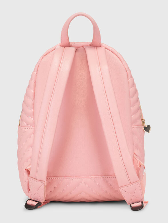 Colorful logo accent backpack in black  - 2
