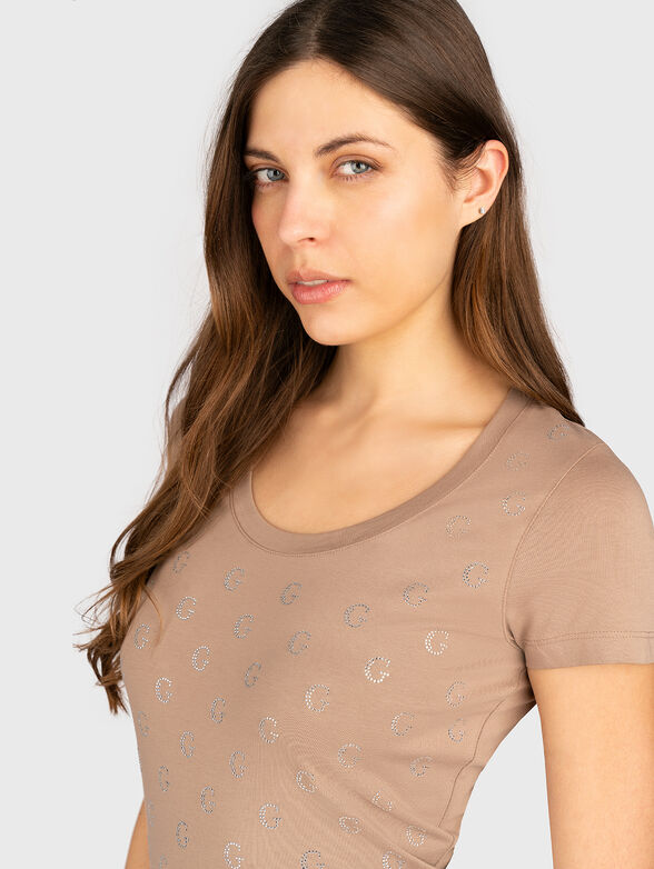 Cotton T-shirt with logo - 4
