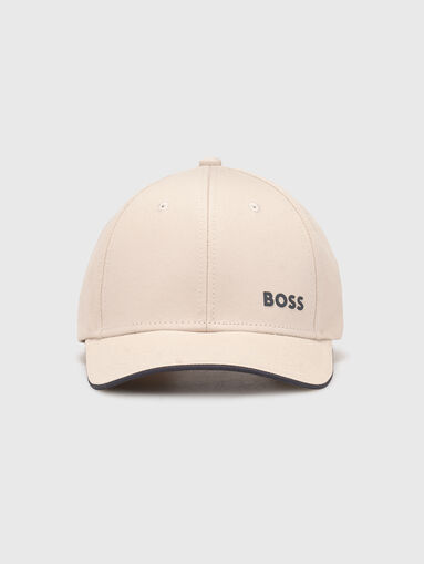 Beige baseball cap with logo - 3