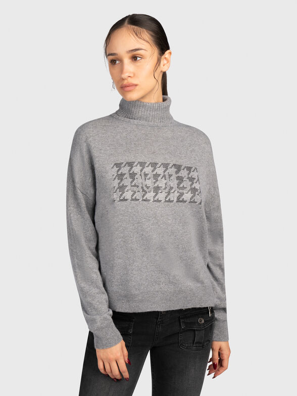 Crystal-embellished sweater   - 1