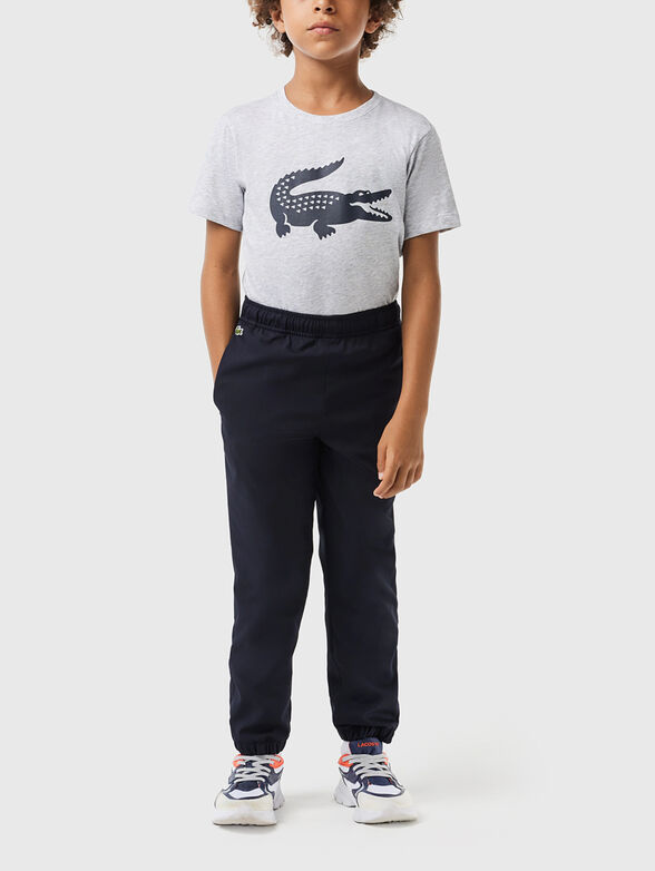 Dark blue sports trousers - 0