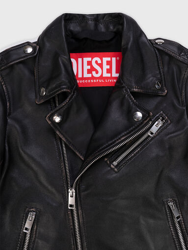 GARRETT leather biker jacket - 3