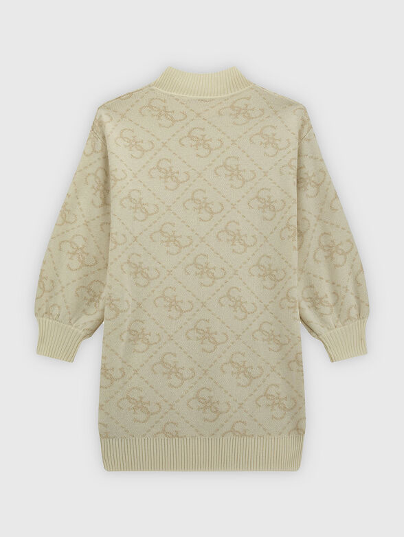 Monogram sweater dress - 2