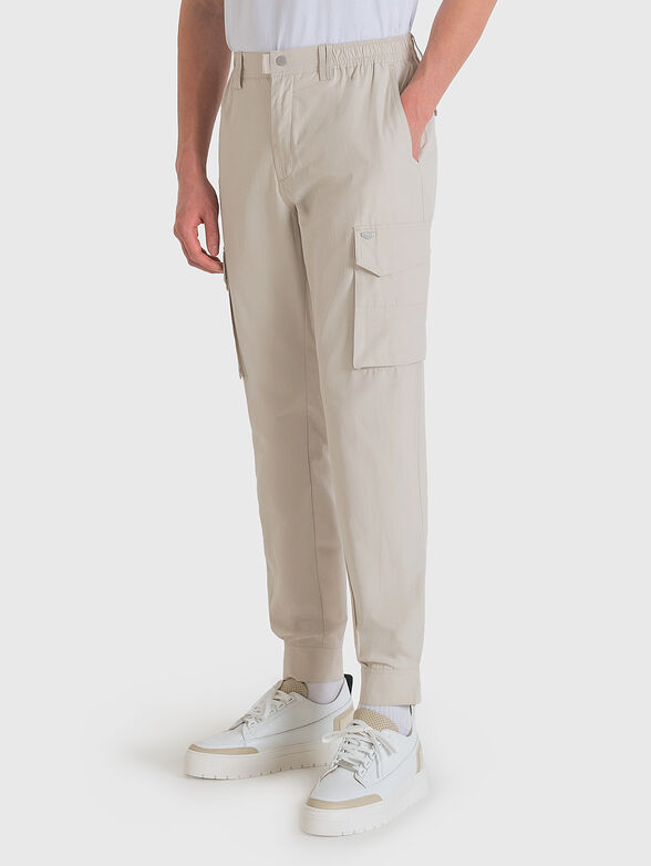 Cotton blend cargo pants - 0