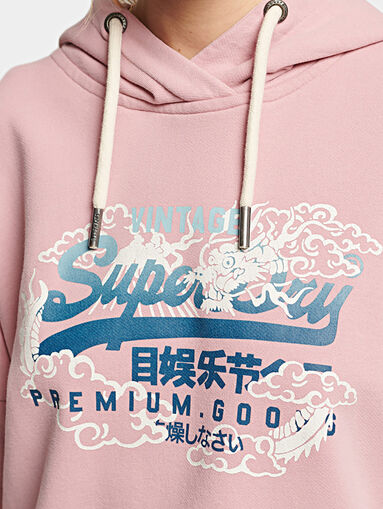 Hooded sweatshirt and logo detail - 4