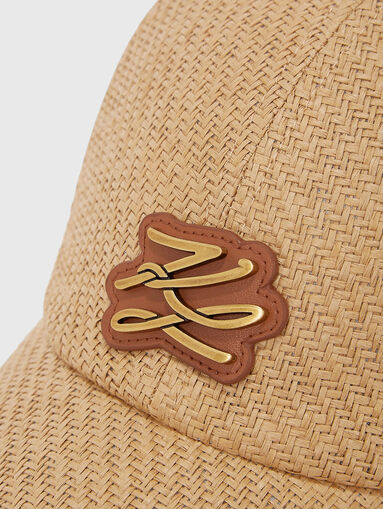 Knitted baseball cap with accent logo - 4