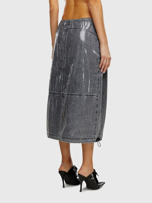 DE-MIRTOW denim midi skirt  - 2