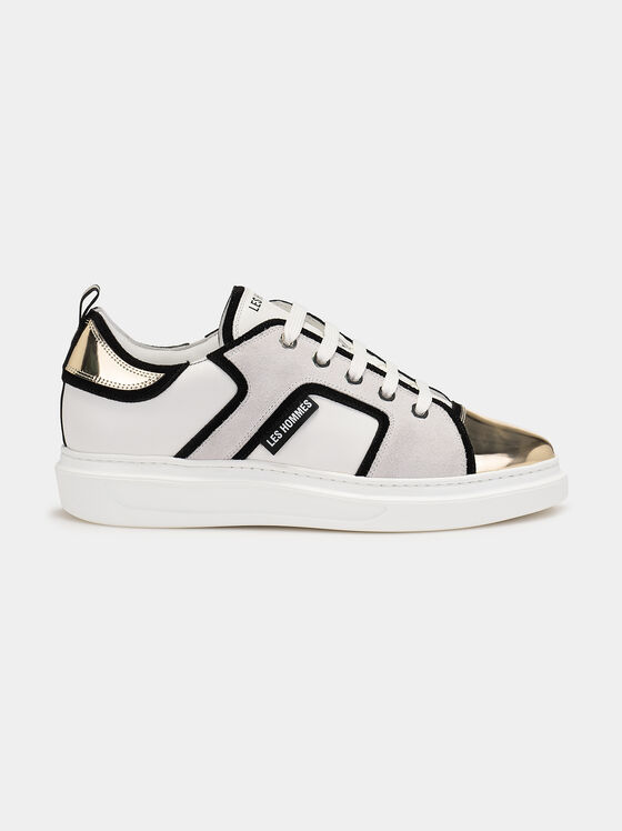 Sneakers with gold accents - 1