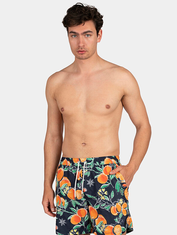 Swim trunks with print - 1
