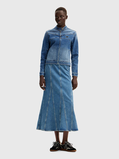 Midi denim skirt  - 4