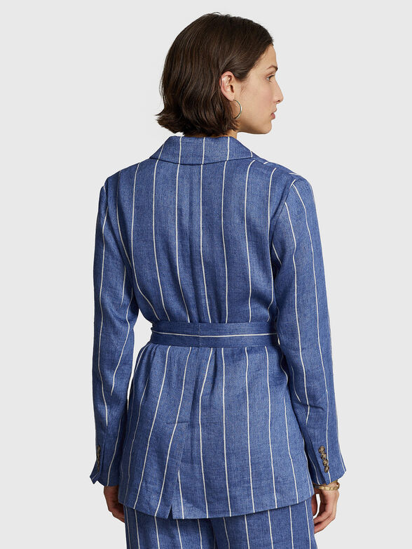 Jacket in cotton blend with belt - 2