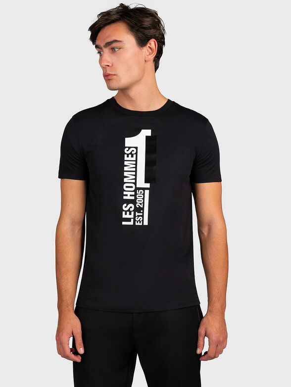 T-shirt with logo print and metal detail - 1