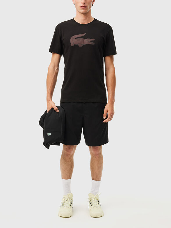 White T-shirt with contrasting logo print - 2