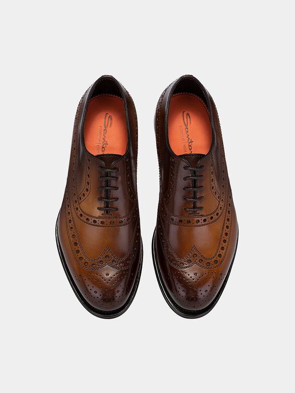 Oxford shoes in brown color - 6