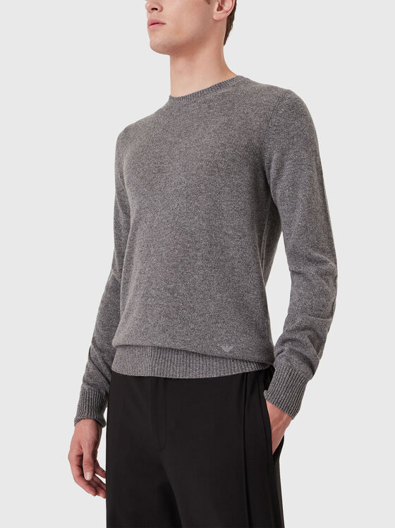 Sweater with logo embroidery - 1