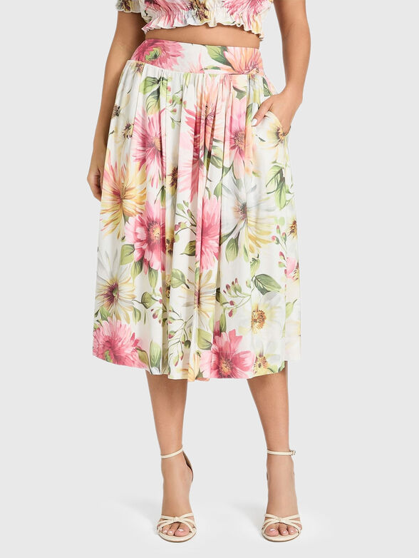 ELODIE high waisted midi skirt - 0