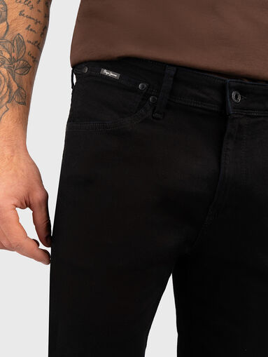 MASON black jeans with logo patch - 3