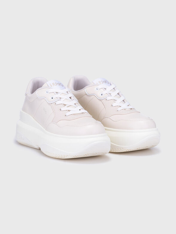 Sports shoes in ecru color - 2