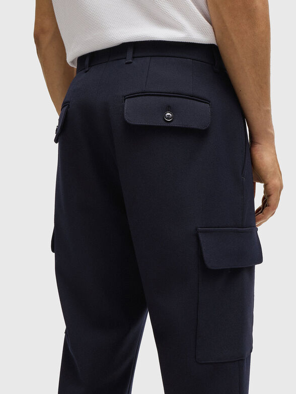 Wool blend cargo pants - 2