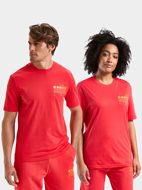 MANIFESTO black unisex T-shirt with logo print - 1
