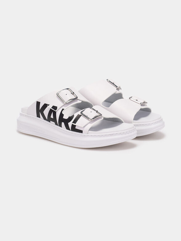 KAPRI Sandals with contrasting logo - 2