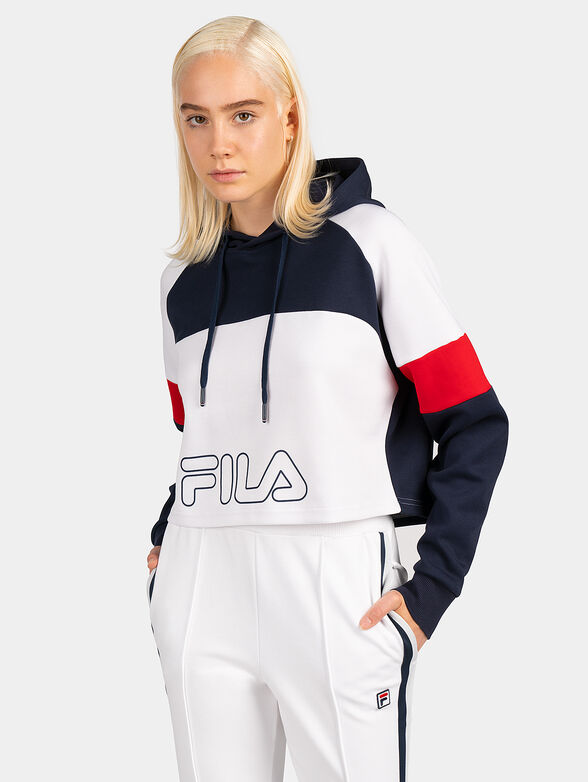 PETRA cropped sweatshirt with hood - 1