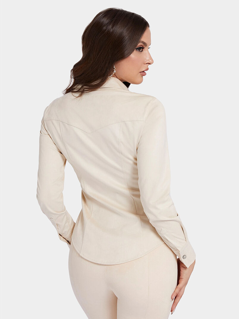 DAISY shirt with suede texture - 3
