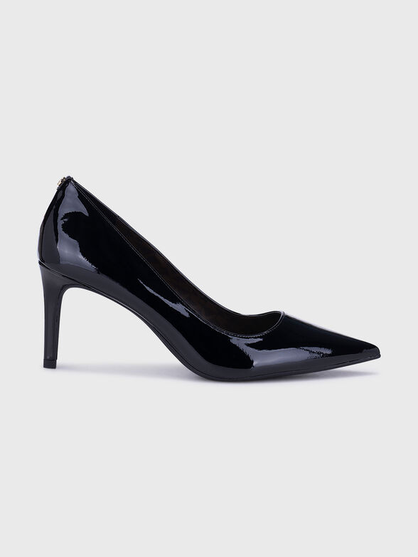 ALINA black heeled shoes with lacquer effect - 0
