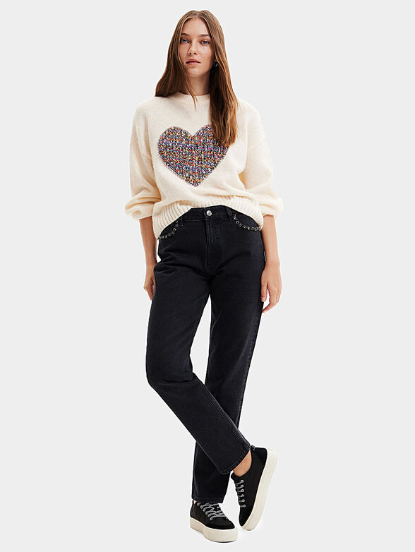 CORY sweater with contrasting accent - 2
